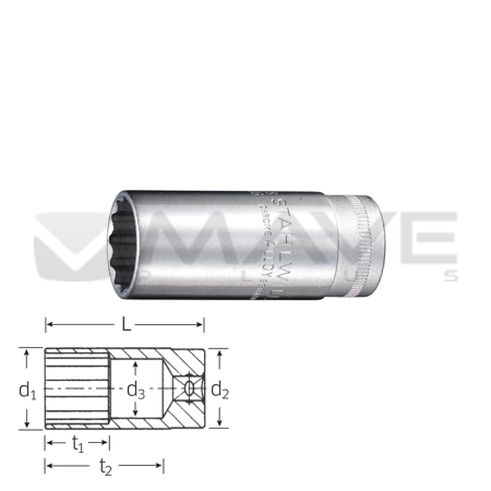 02020019 Nástrčná hlavice 46 19 mm